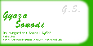 gyozo somodi business card