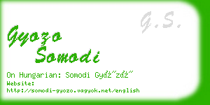 gyozo somodi business card